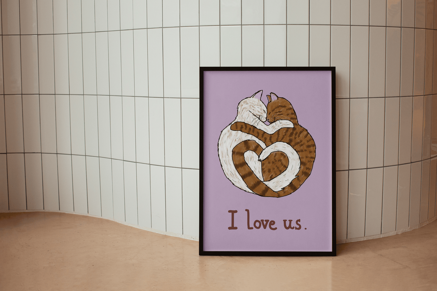 "I love us" Cat Print ❤️