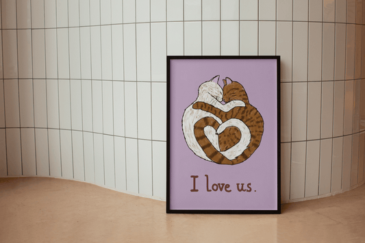 "I love us" Cat Print ❤️