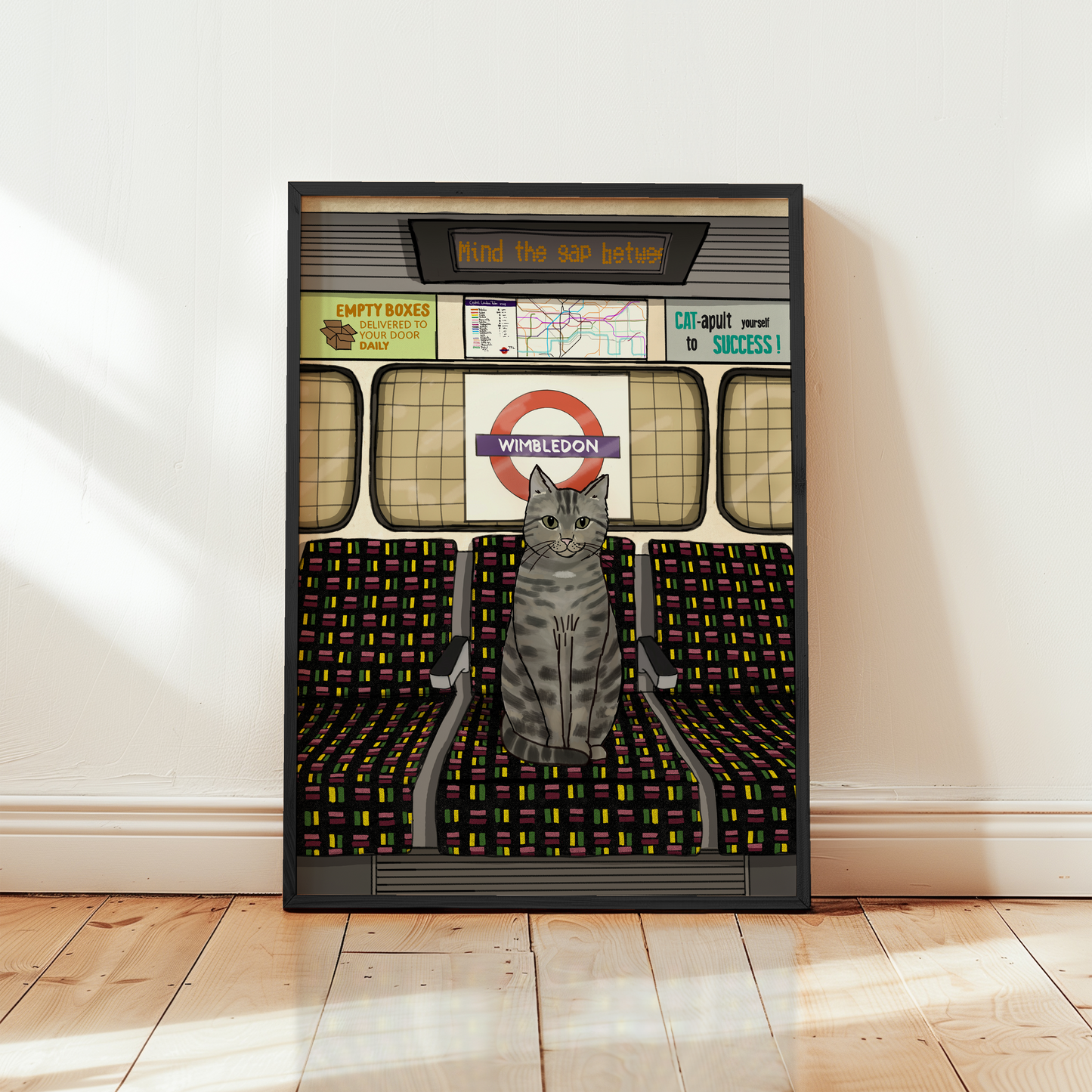 Grey Cat Underground London Wimbledon