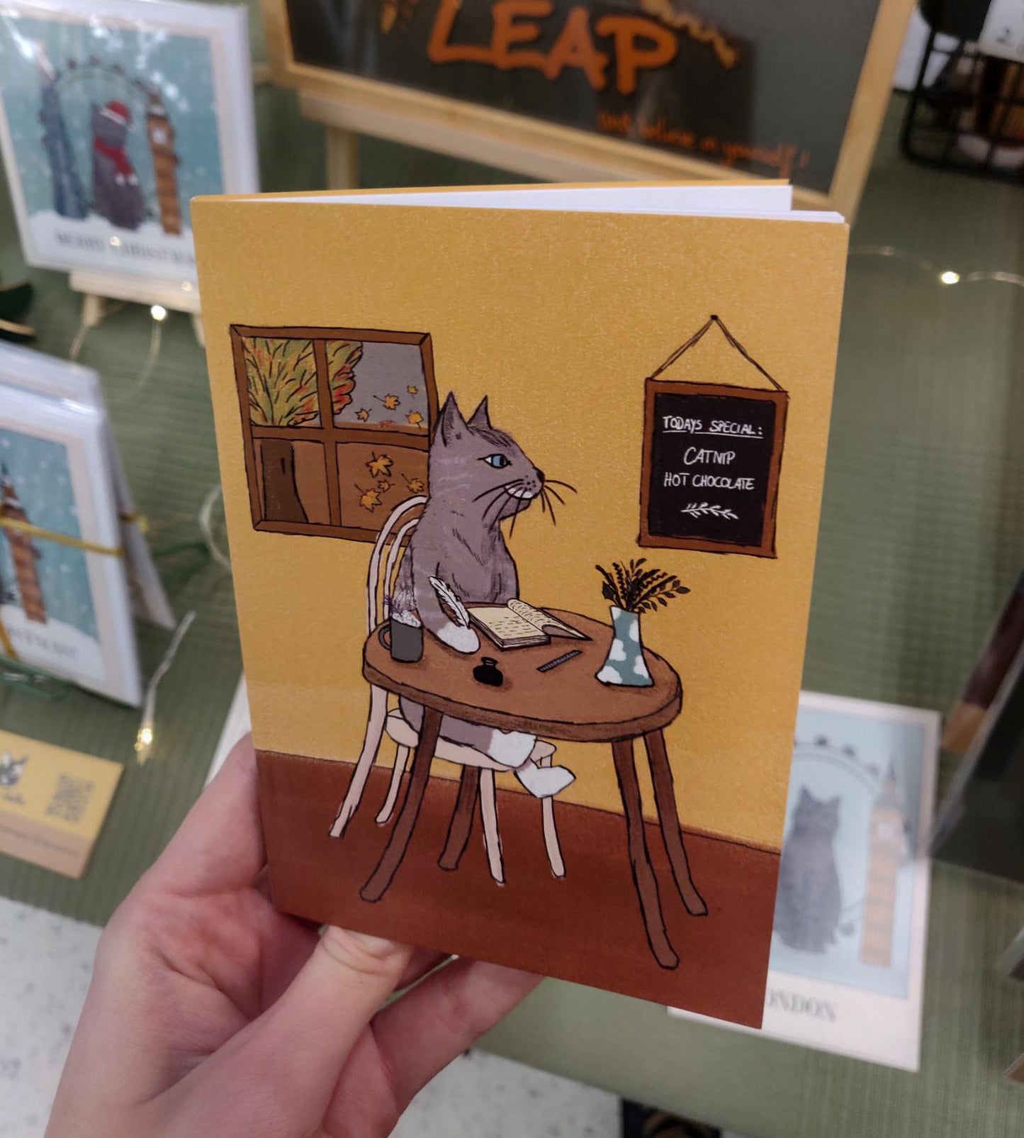 Cat writers Café notebook journaling A6