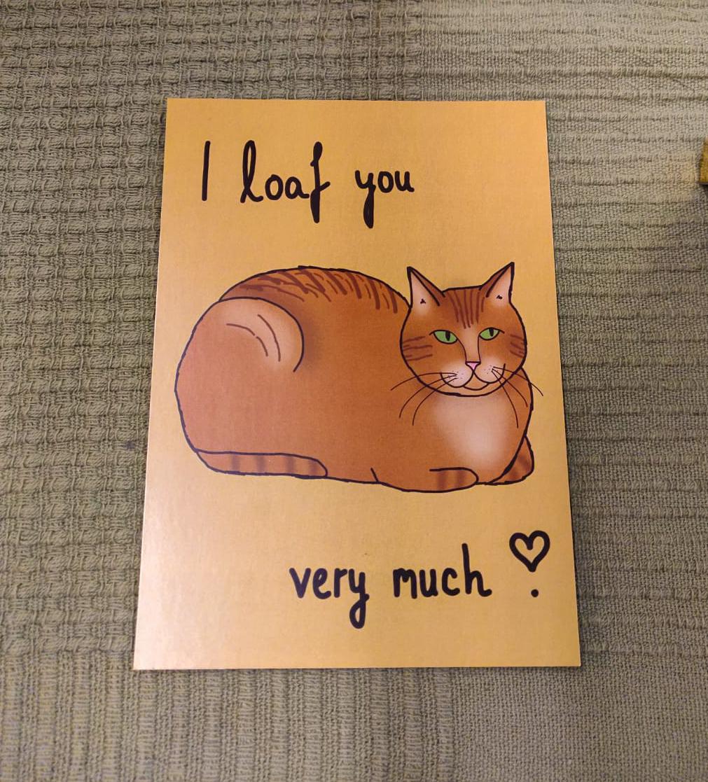 I loaf you cat - Postcard