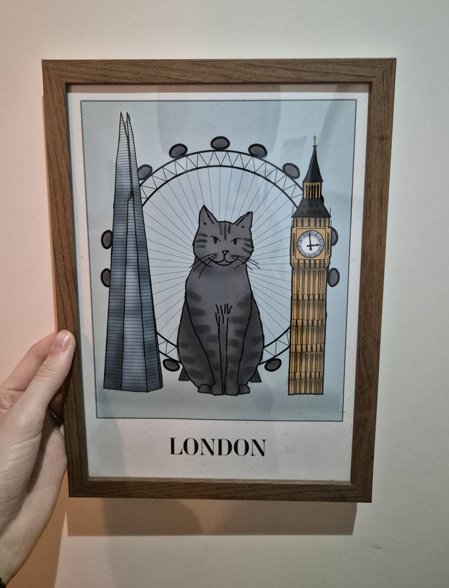 London Cat Print