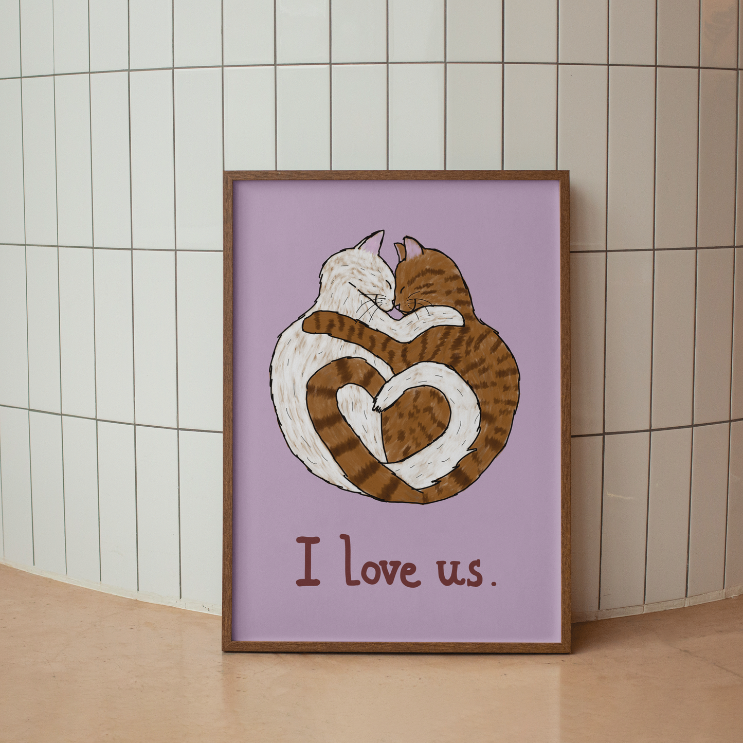 "I love us" Cat Print ❤️