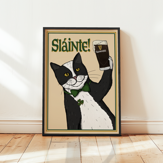 Sláinte Guinness Cat