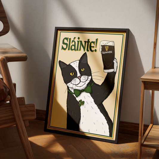 Sláinte Guinness Cat
