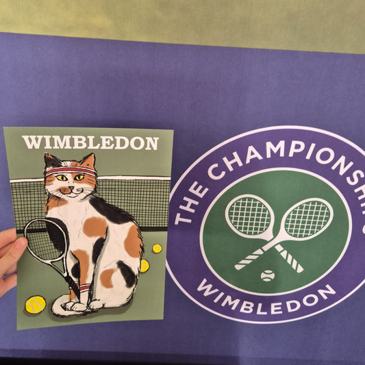 Tennis Cat Wimbledon